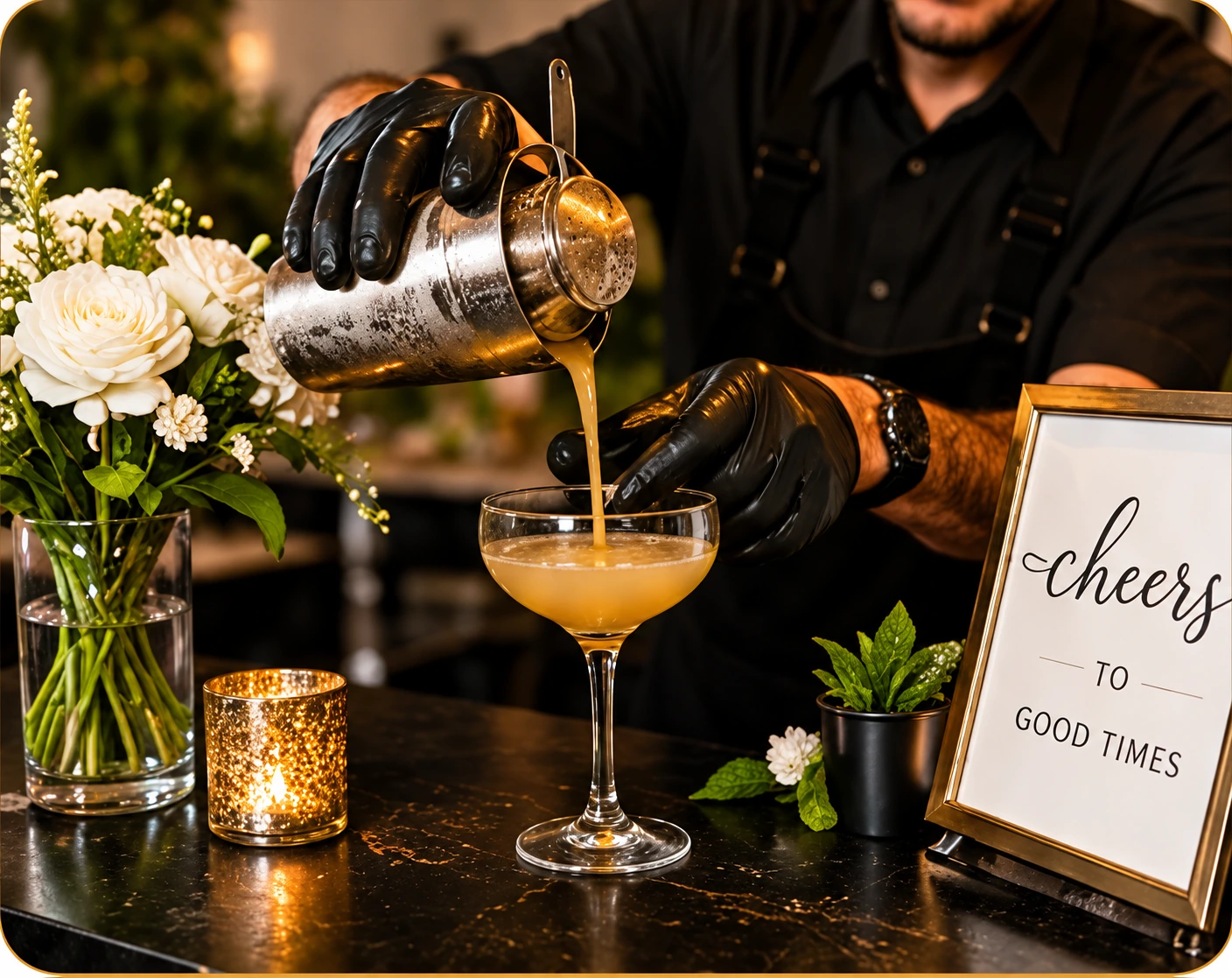 Illustrative mobile cocktail service